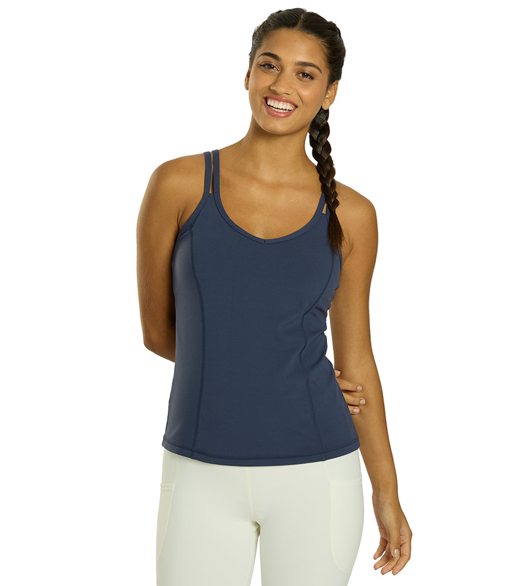 Everyday Yoga Radiant Solid Strappy Back Support Tank