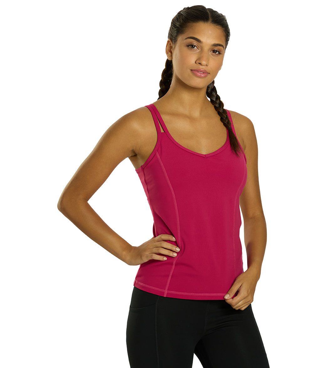 Everyday Yoga Radiant Solid Strappy Back Support Tank