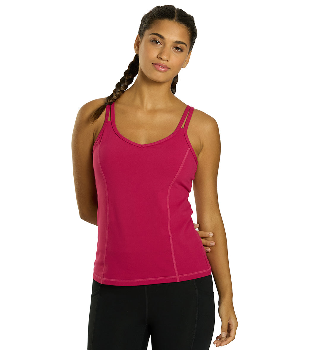 Everyday Yoga Radiant Solid Strappy Back Support Tank