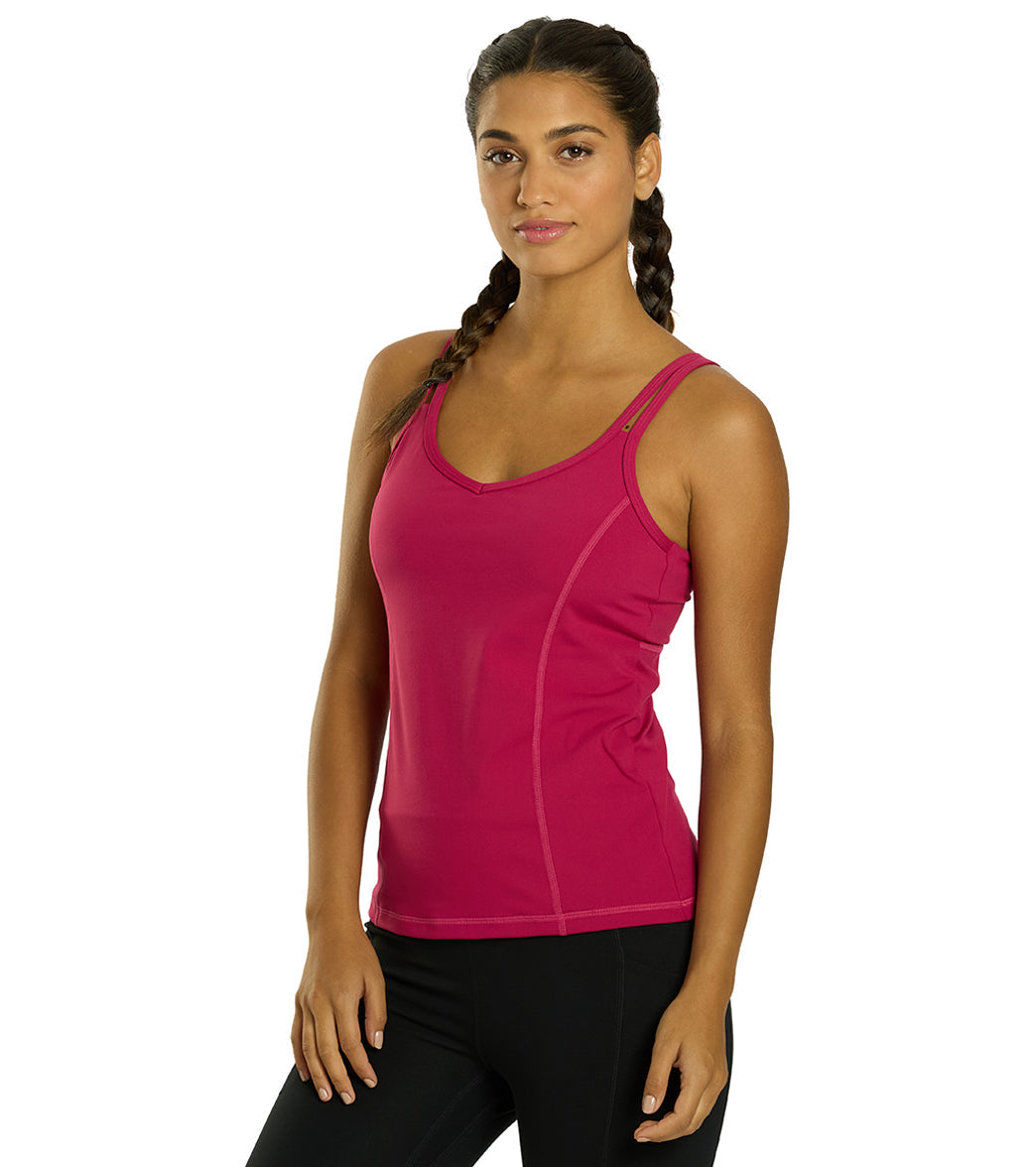 Everyday Yoga Radiant Solid Strappy Back Support Tank