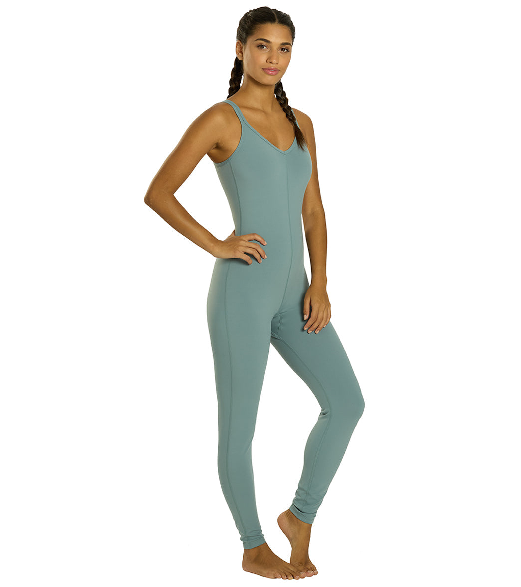 Everyday Yoga Radiant Solid Strappy Back Long Leotard 28"