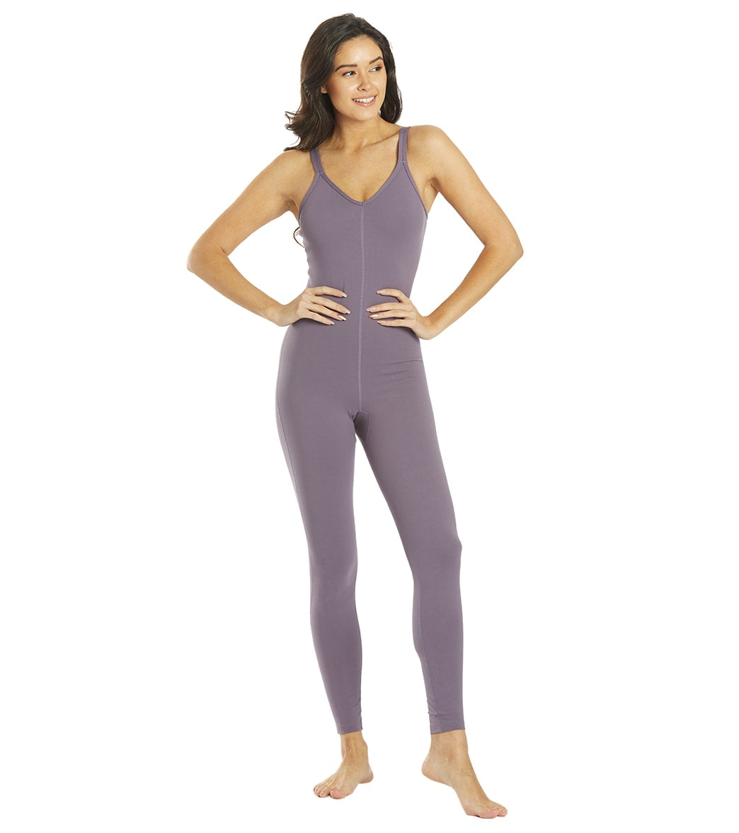 Everyday Yoga Radiant Solid Strappy Back Long Leotard 28"