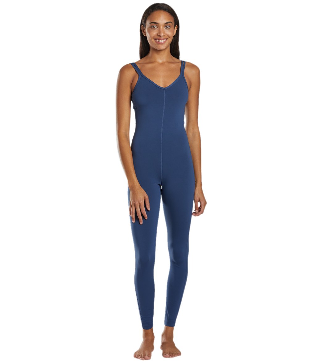 Everyday Yoga Radiant Solid Strappy Back Long Leotard 28"