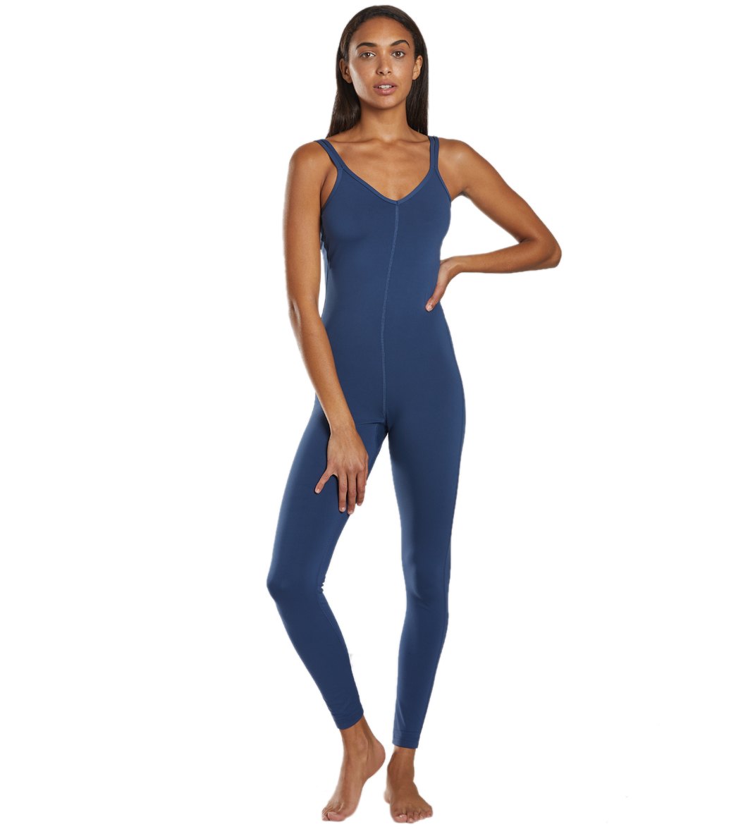 Everyday Yoga Radiant Solid Strappy Back Long Leotard 28"