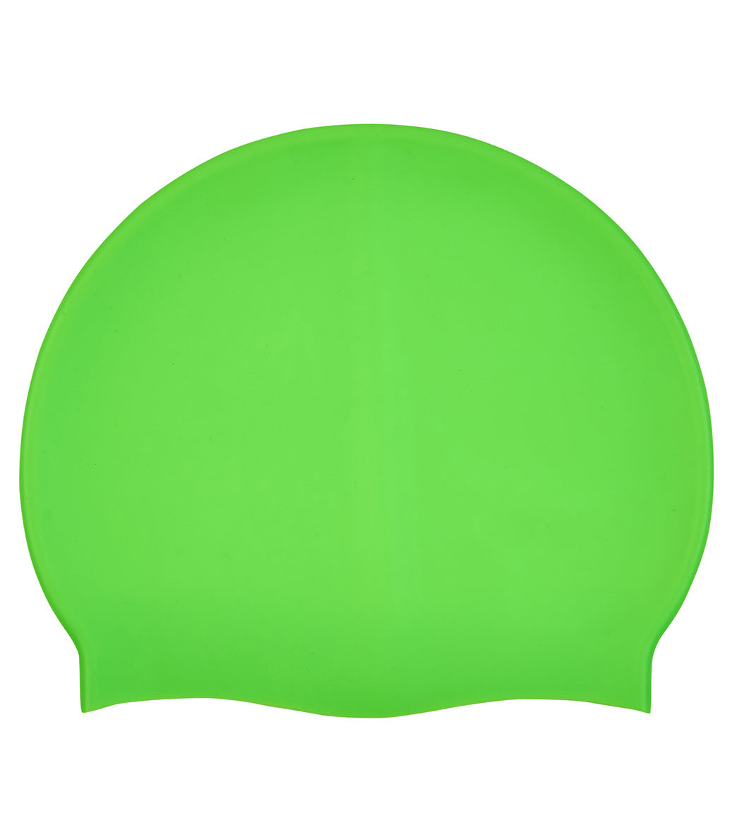 Sporti Solid Neon Silicone Swim Cap