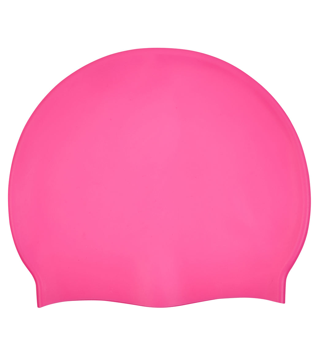 Sporti Solid Neon Silicone Swim Cap