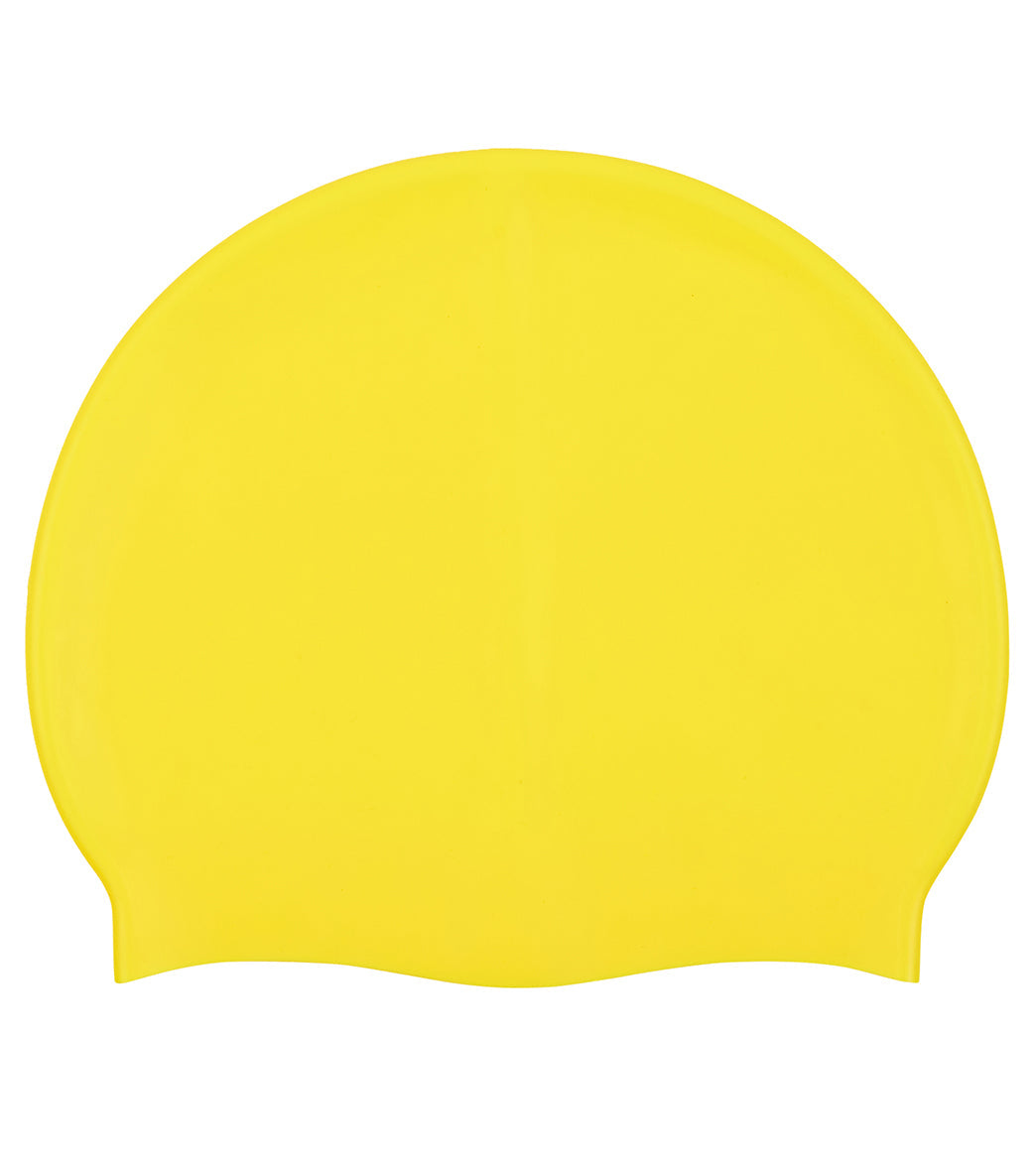 Sporti Solid Neon Silicone Swim Cap