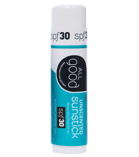 All Good SPF 30 Zinc Unscented Sunstick .6oz