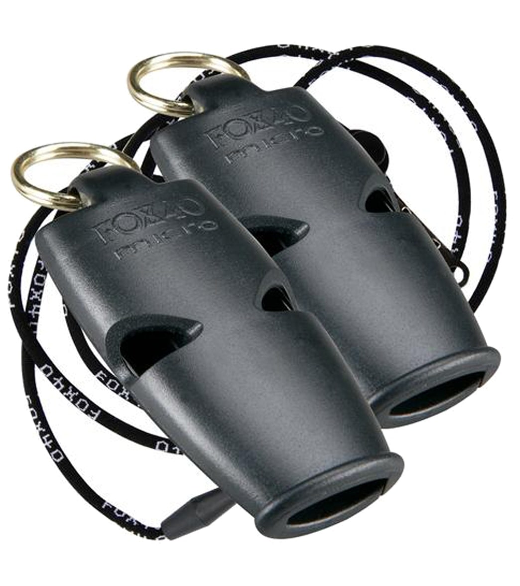 Fox 40 Micro Lifegurd Whistles w/ Lanyards (2 Pack)