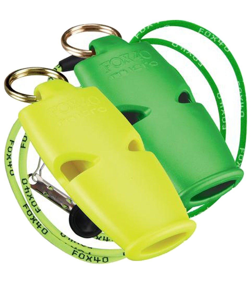 Fox 40 Micro Lifegurd Whistles w/ Lanyards (2 Pack)