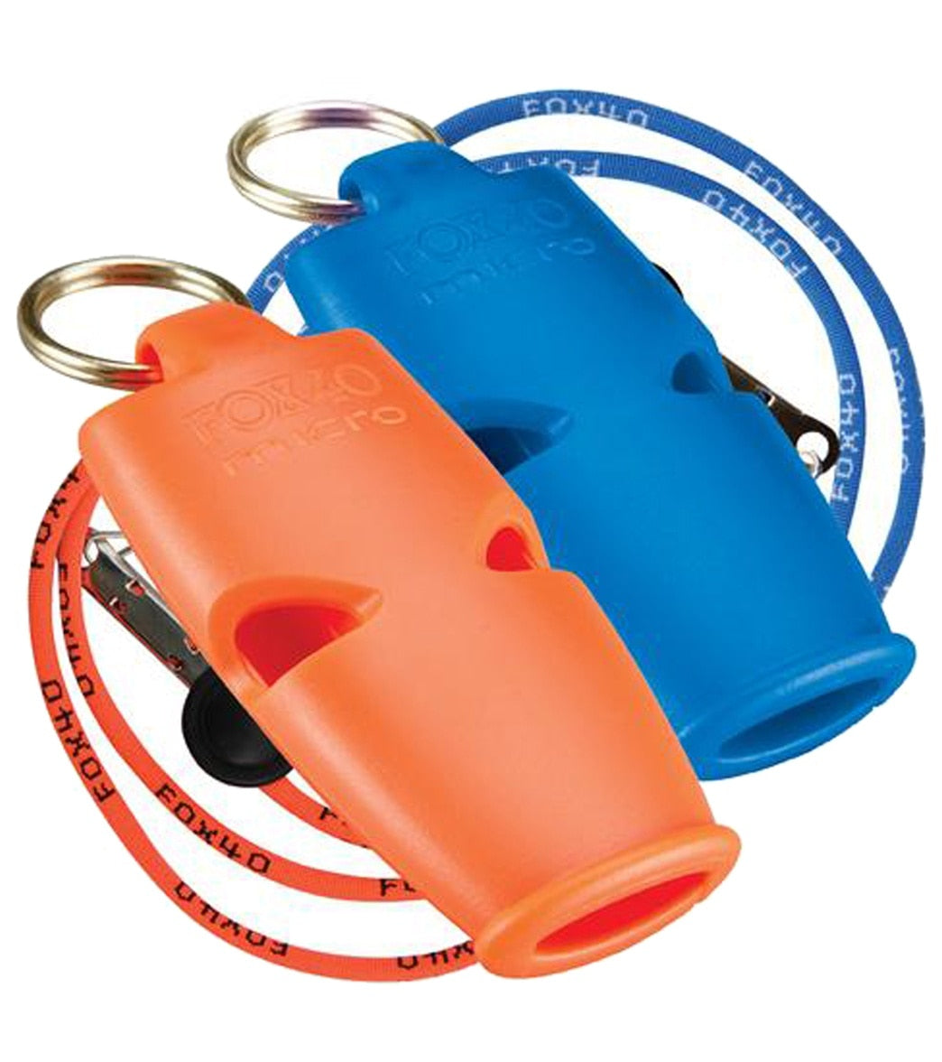 Fox 40 Micro Lifegurd Whistles w/ Lanyards (2 Pack)
