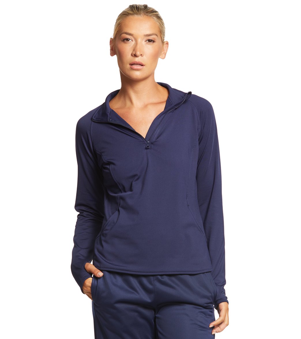 SwimOutlet Women's Sport-Tek® Sport-Wick® Stretch 1/2-Zip Pullover