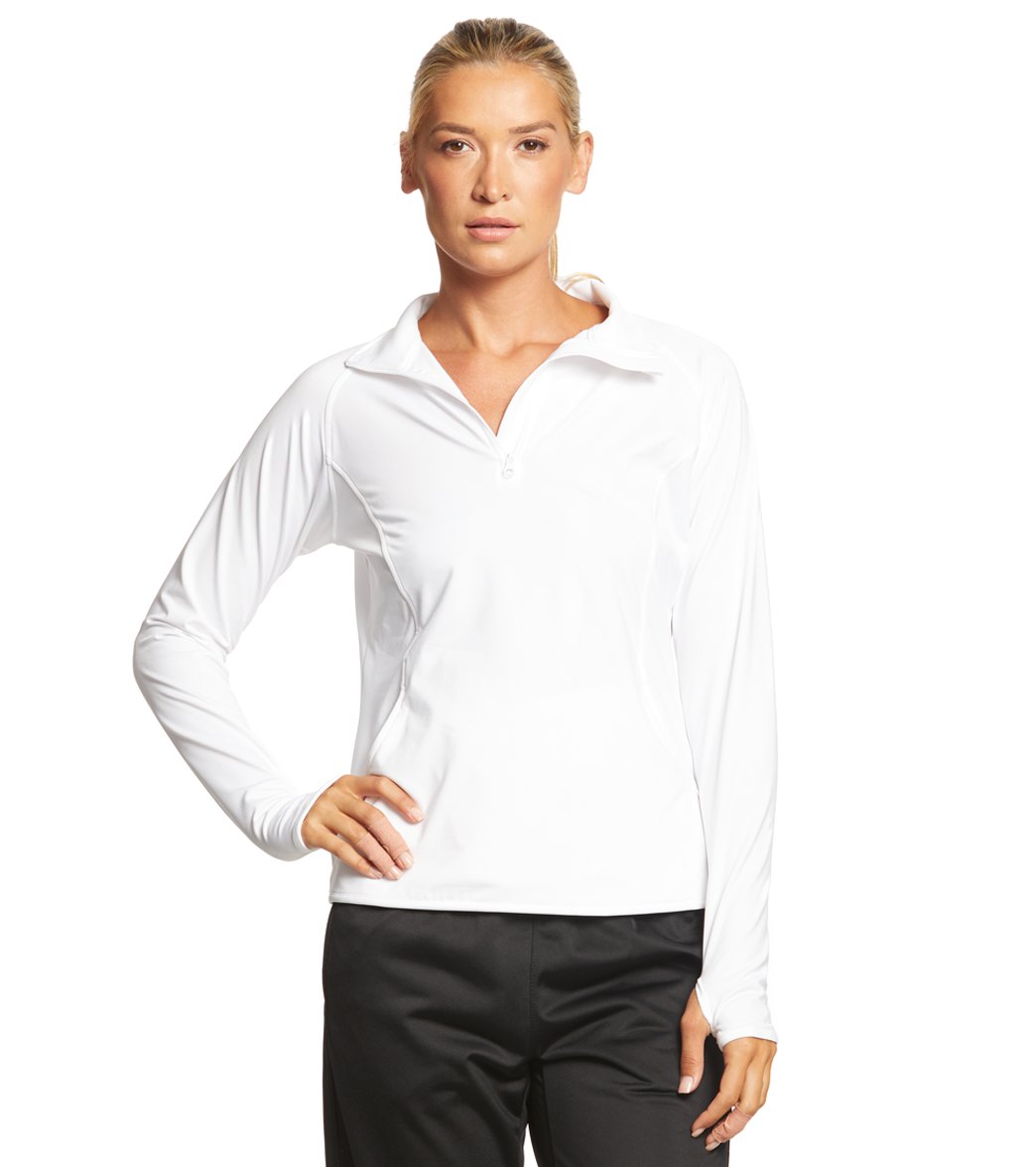 SwimOutlet Women's Sport-Tek® Sport-Wick® Stretch 1/2-Zip Pullover