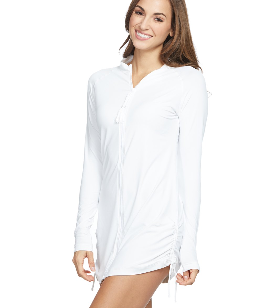 Beach House Interval Zip Rash Guard