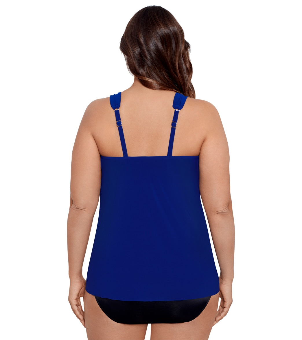 Miraclesuit Plus Size Razzle Dazzle Tankini Top
