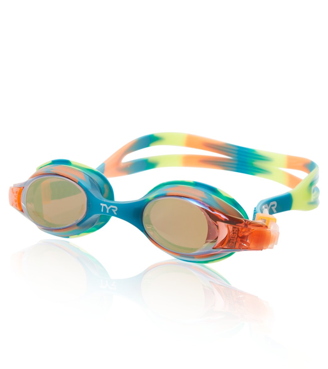 TYR Swimple Tie Dye Mirrored Kids' Goggle