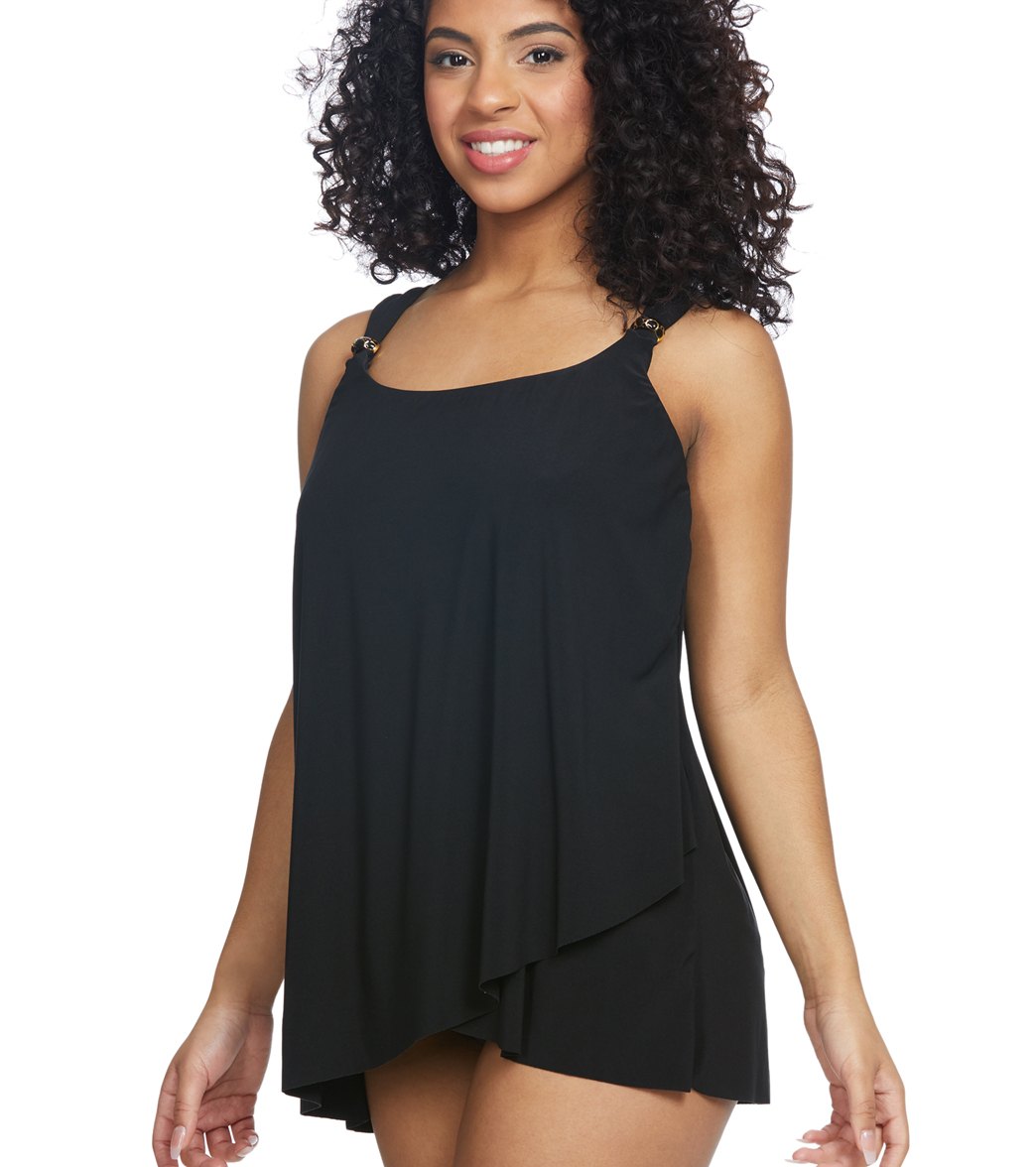 Miraclesuit Razzle Dazzle Dazzle Underwire Tankini Top (DD Cup)