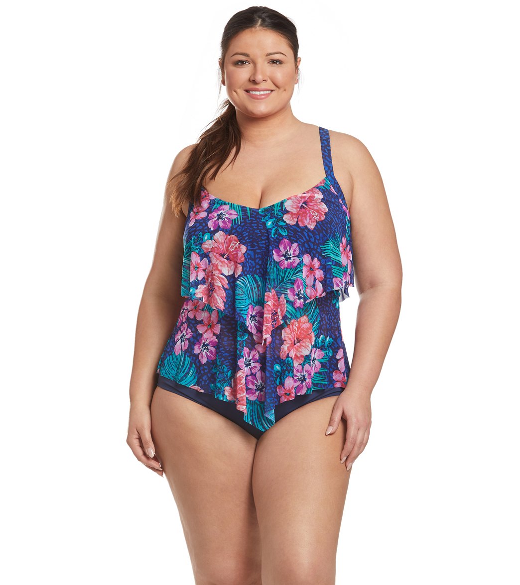Beach House Plus Size Paloma Beach Chloe High Waisted Bikini Bottom