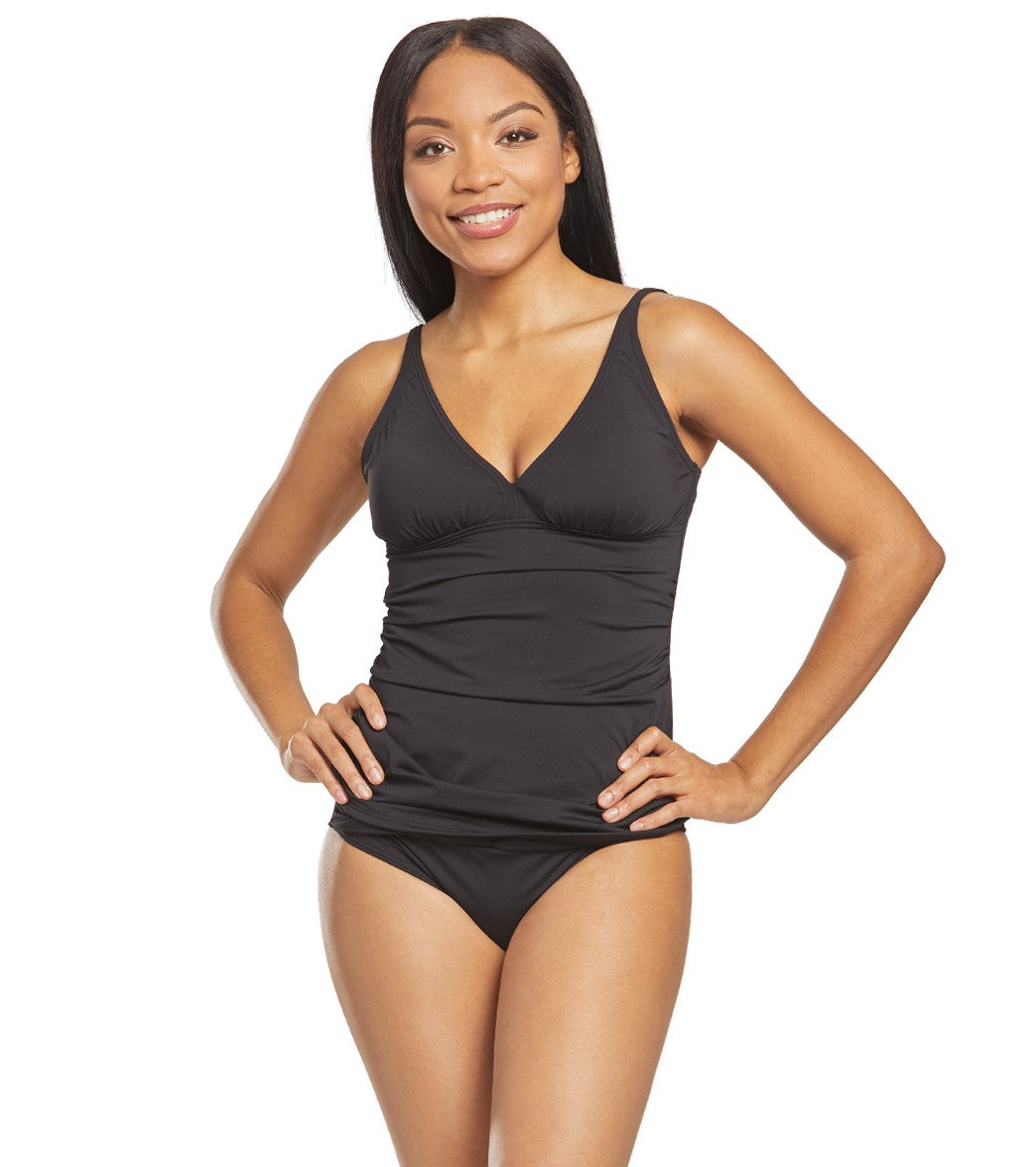 Tommy Bahama Pearl Solids V-Neck Tankini Top