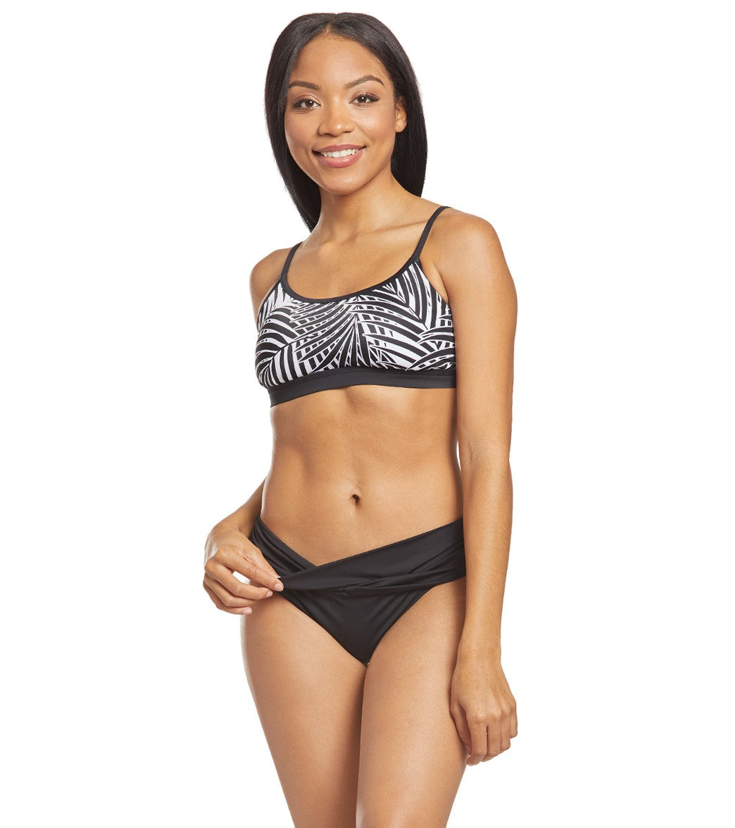 Tommy Bahama Pearl Solids Twist Front High Waisted Bikini Bottom
