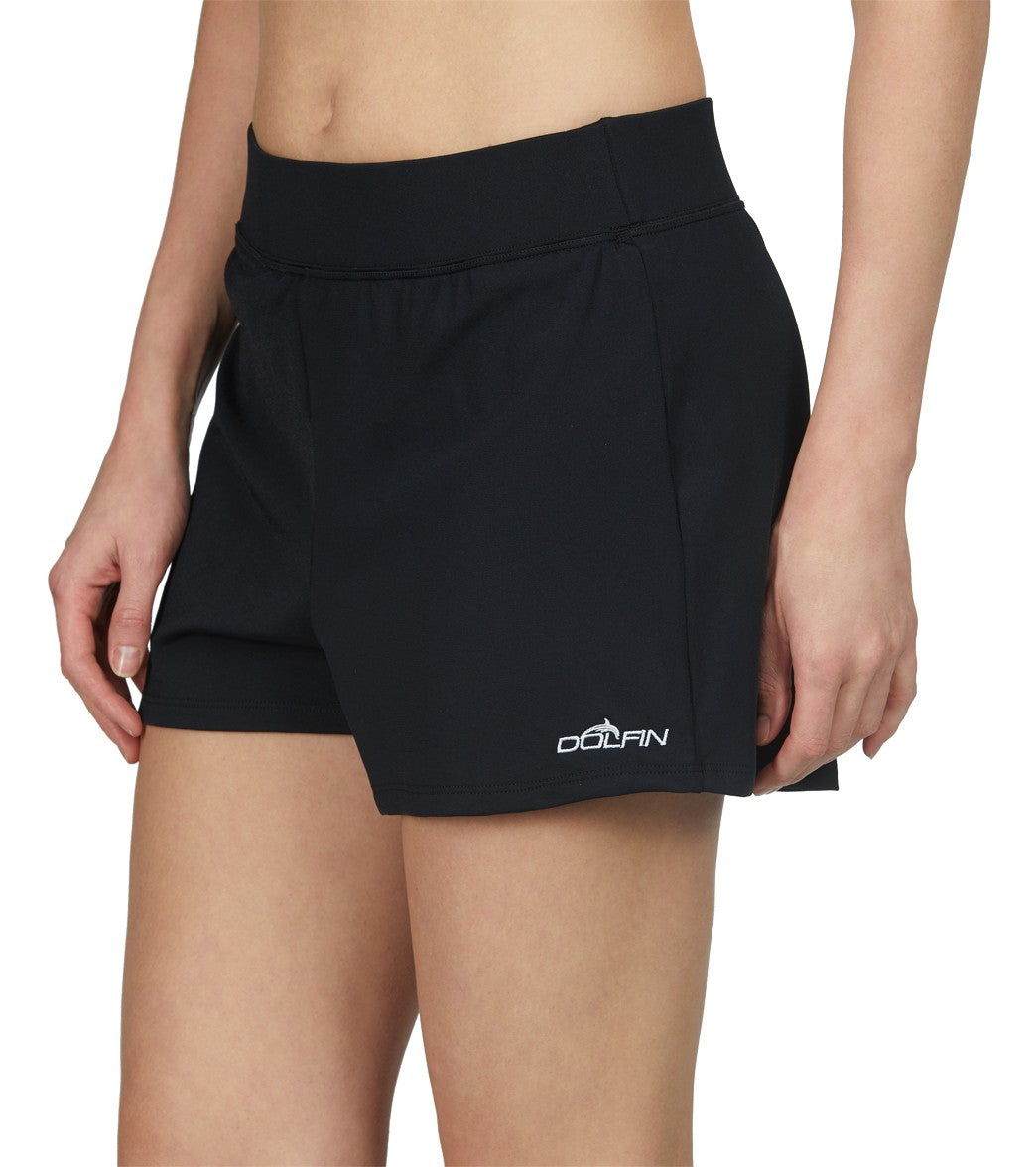 Dolfin Women's Aquashape Solid Loose Fit Chlorine Resistant  Short