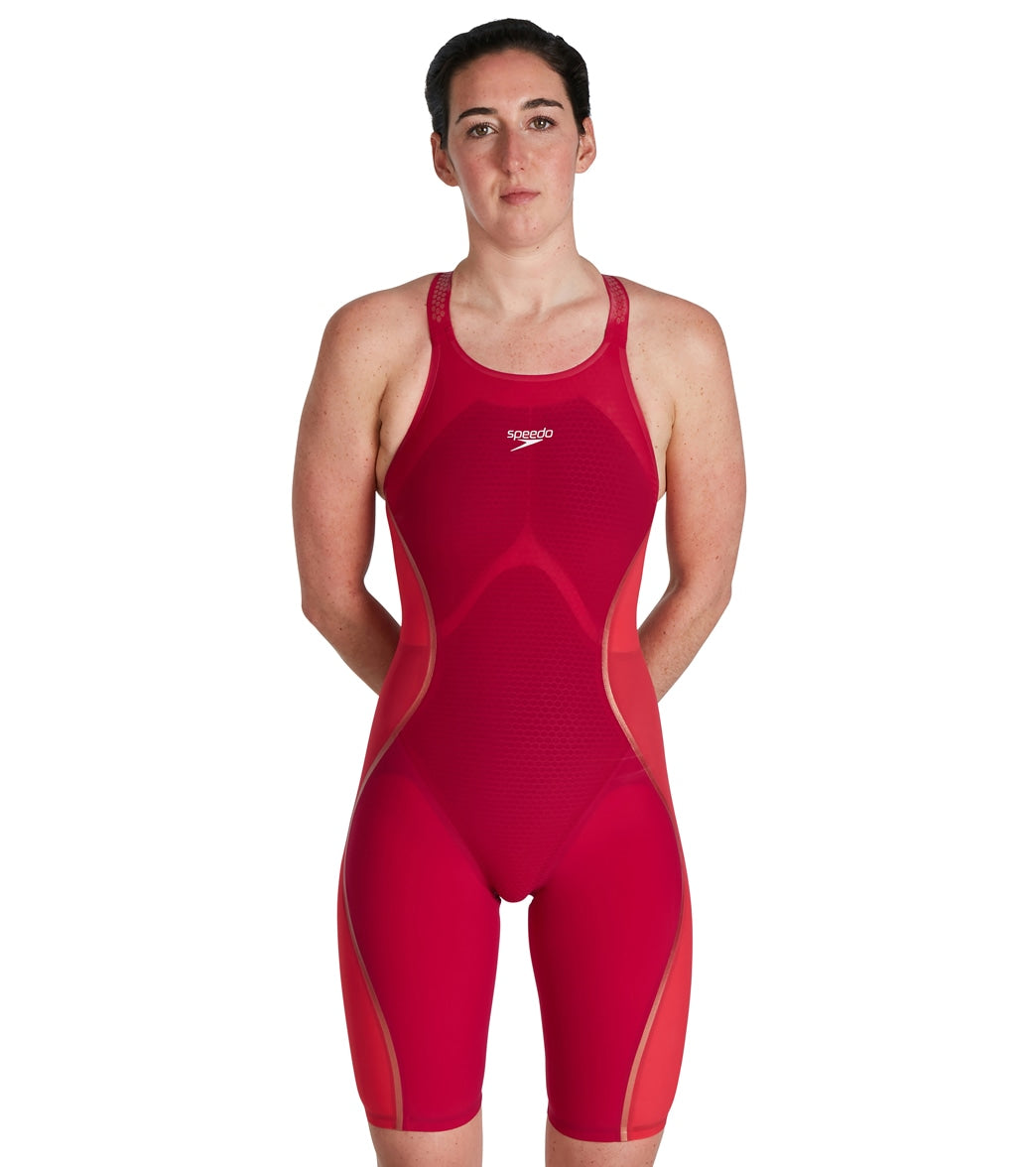 Speedo Women's Fastskin LZR Pure Intent Open Back Kneeskin Tech Suit Swimsuit