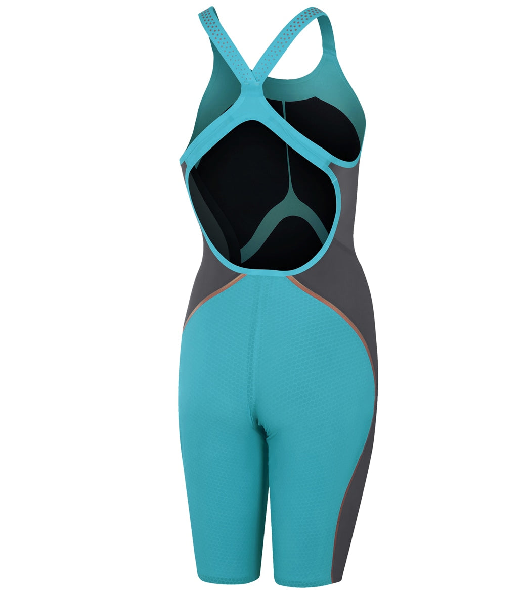 Speedo Women's Fastskin LZR Pure Intent Open Back Kneeskin Tech Suit Swimsuit