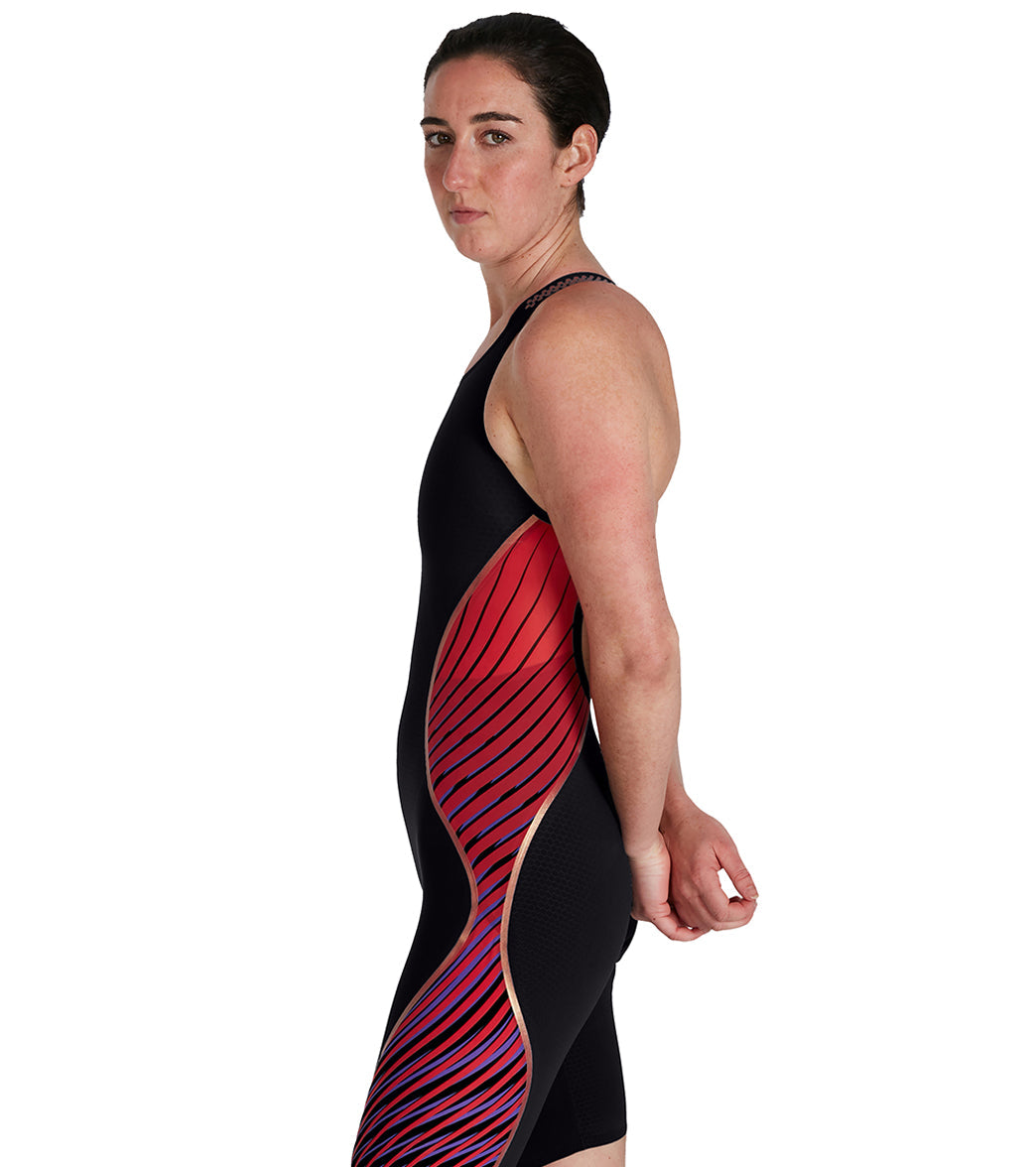 Speedo Women's Fastskin LZR Pure Intent Open Back Kneeskin Tech Suit Swimsuit