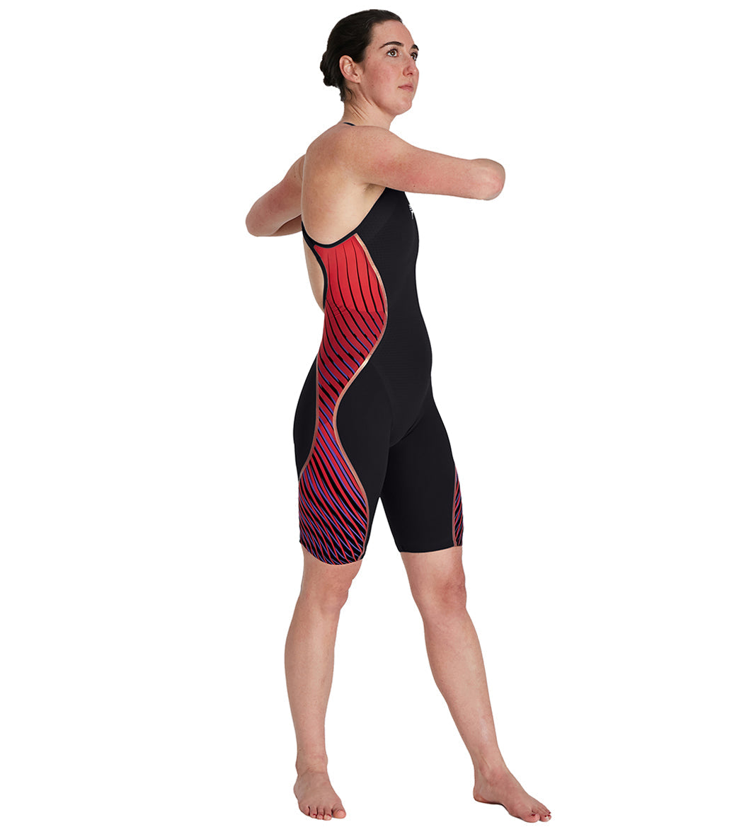 Speedo Women's Fastskin LZR Pure Intent Open Back Kneeskin Tech Suit Swimsuit