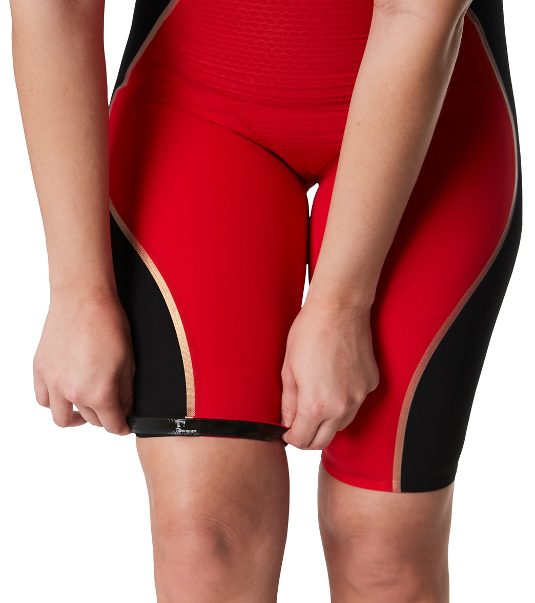 Speedo Women's Fastskin LZR Pure Intent Open Back Kneeskin Tech Suit Swimsuit