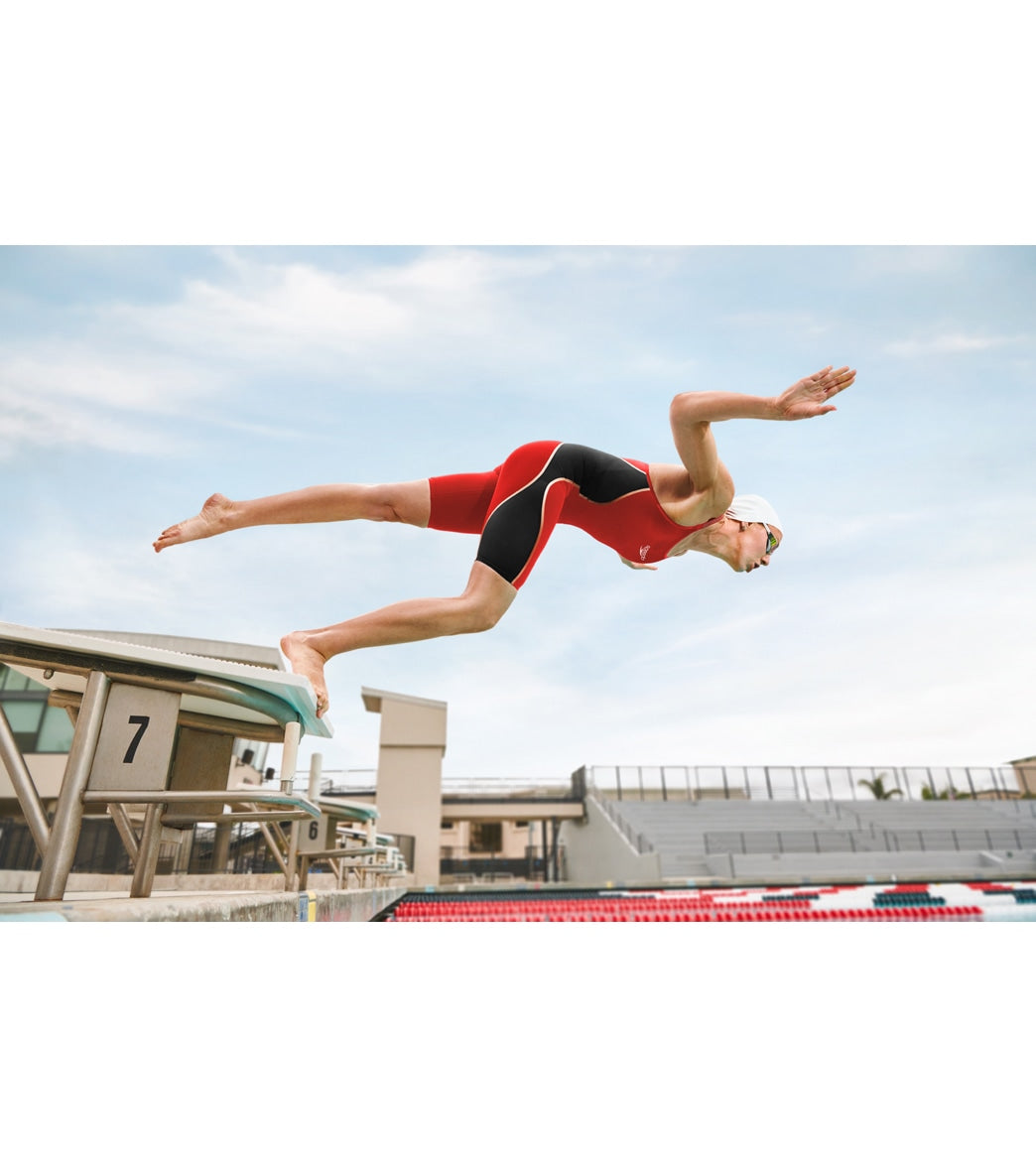 Speedo Women's Fastskin LZR Pure Intent Open Back Kneeskin Tech Suit Swimsuit