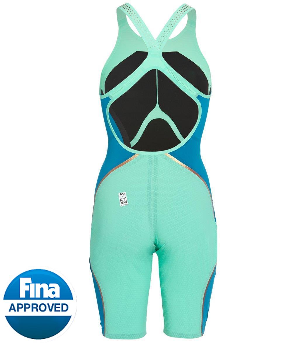 Speedo Women's Fastskin LZR Pure Intent Open Back Kneeskin Tech Suit Swimsuit