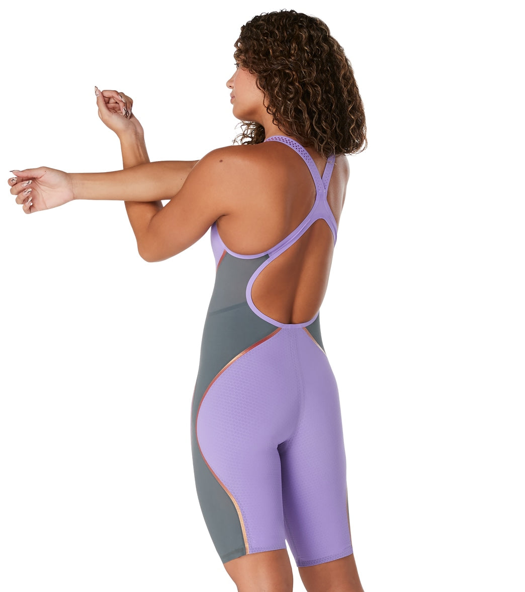 Speedo Women's Fastskin LZR Pure Intent Open Back Kneeskin Tech Suit Swimsuit