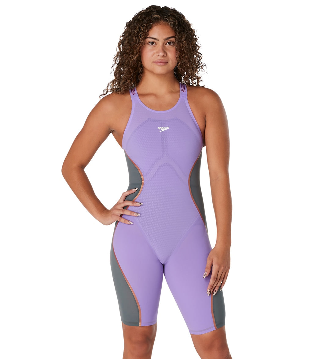 Speedo Women's Fastskin LZR Pure Intent Open Back Kneeskin Tech Suit Swimsuit