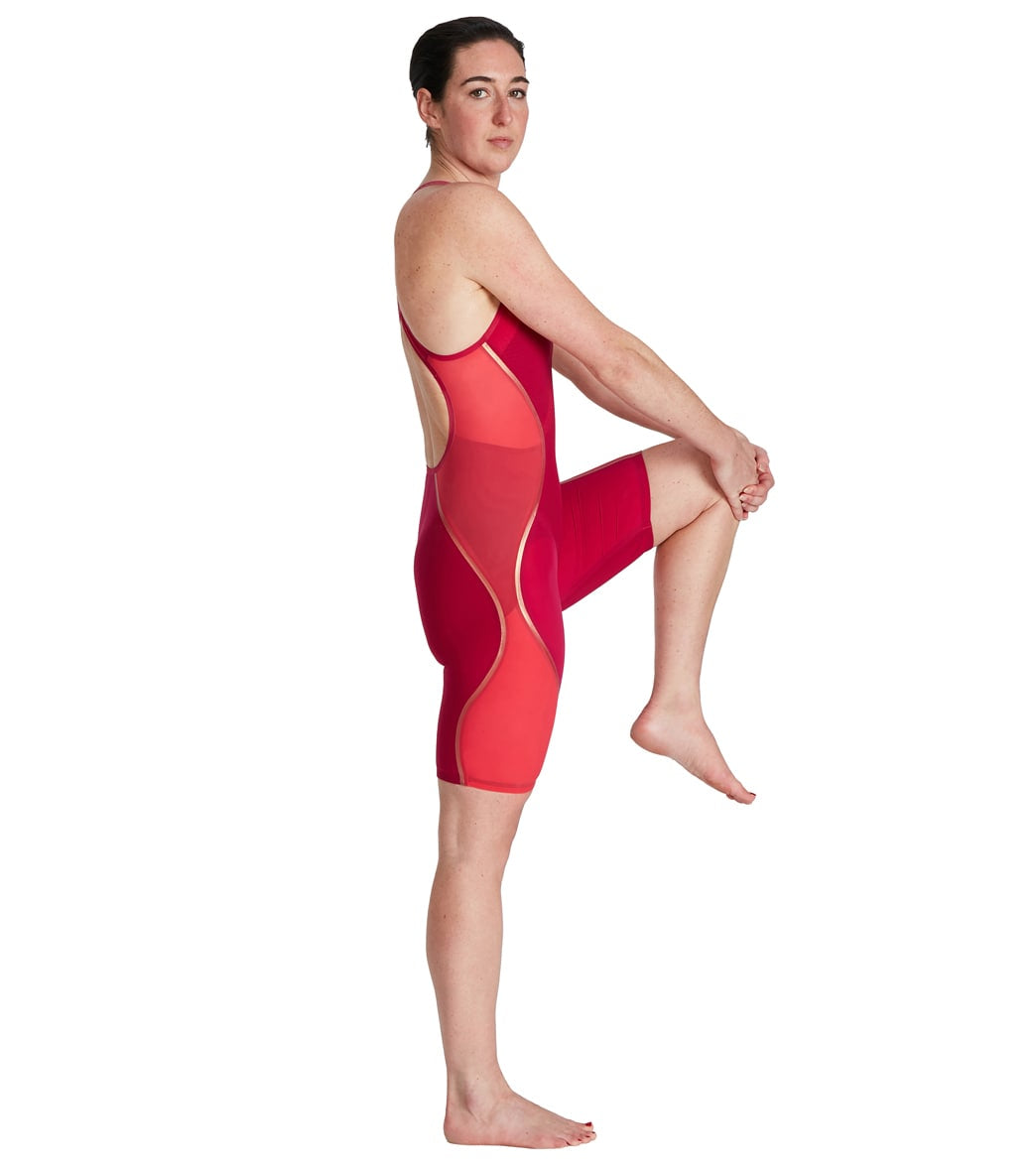 Speedo Women's Fastskin LZR Pure Intent Open Back Kneeskin Tech Suit Swimsuit