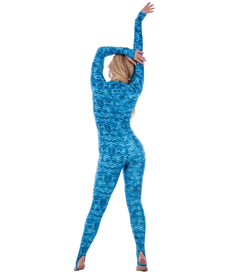 SlipIns Aqua Mermaid Zippered Unitard
