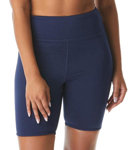 Beach House Solid Pace High Waisted Swim Biker Short