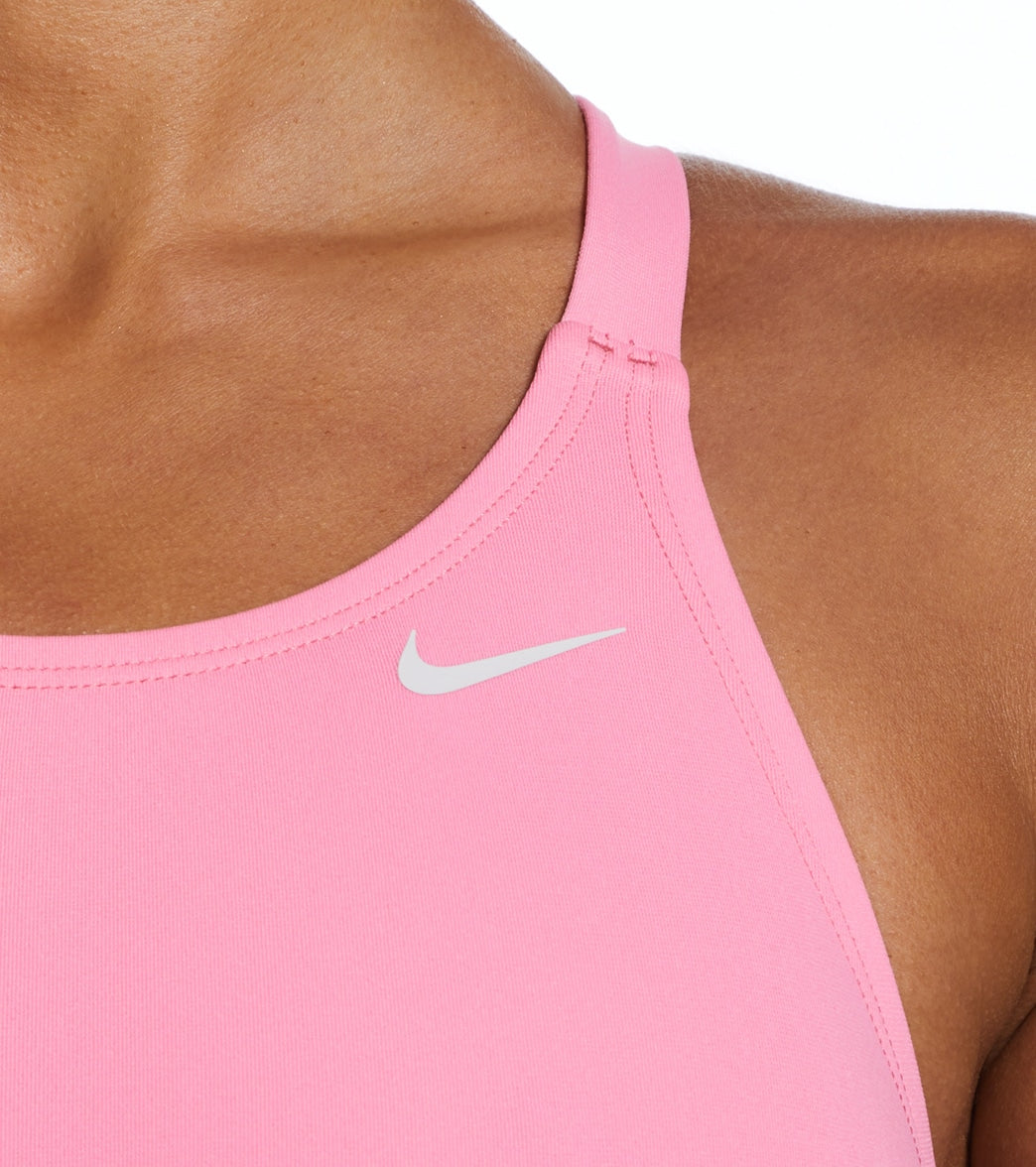 Nike Women's HydraStrong Solid Poly Fast Back One Piece Swimsuit