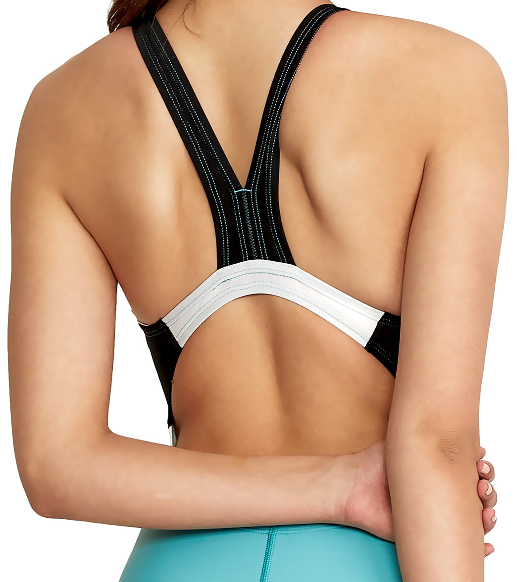 Speedo Women's Chlorine Resistant Quantum Fusion Splice One Piece Swimsuit