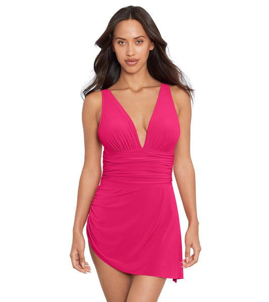 Magicsuit by Miraclesuit Solid Celine Swim Dress