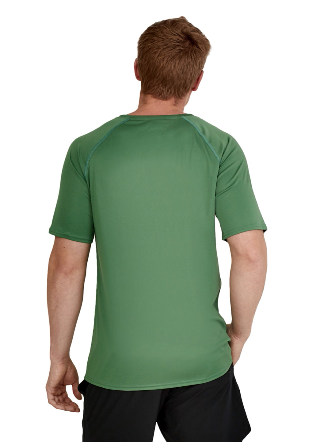 Speedo Active Men's Solid Easy Short Sleeve Swim Shirt