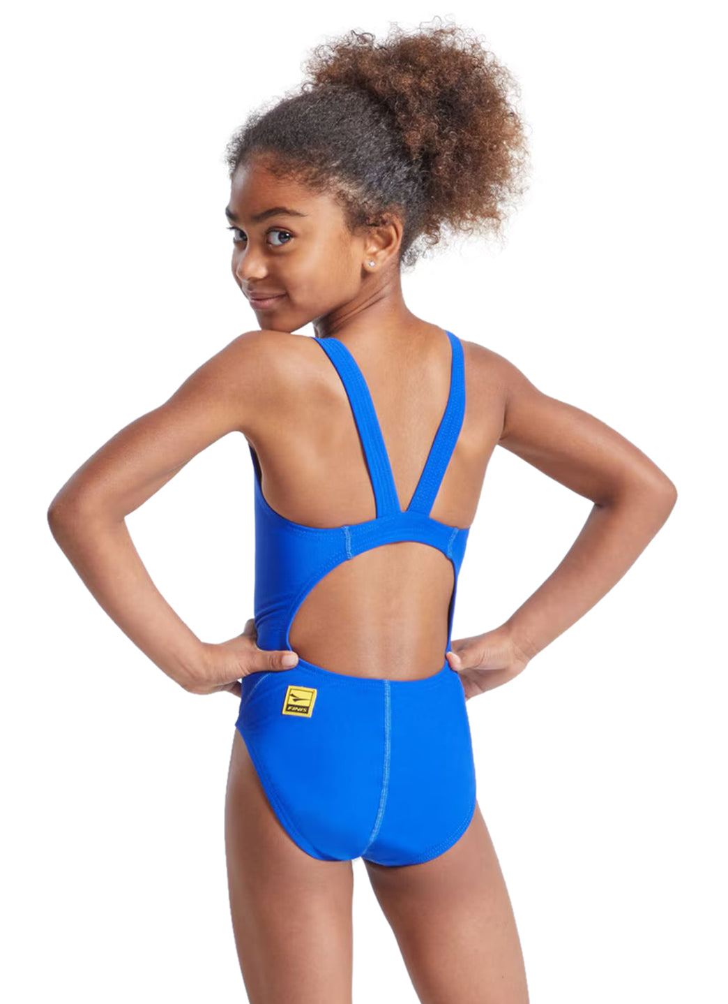 FINIS Girls' Bladeback Solid One Piece Swimsuit