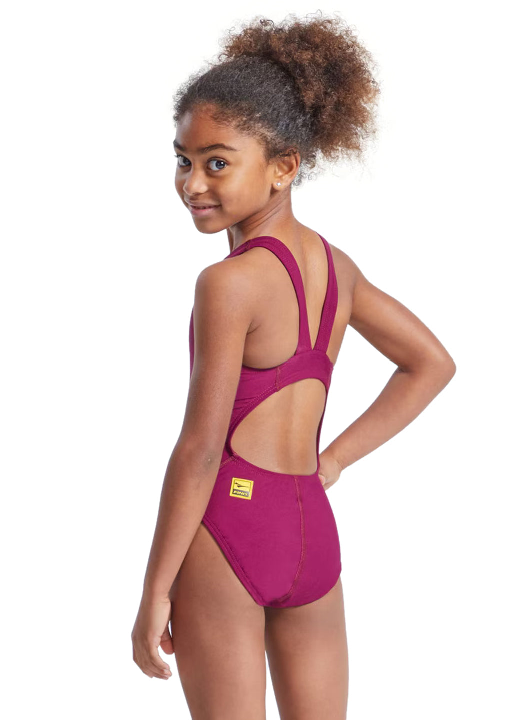 FINIS Girls' Bladeback Solid One Piece Swimsuit