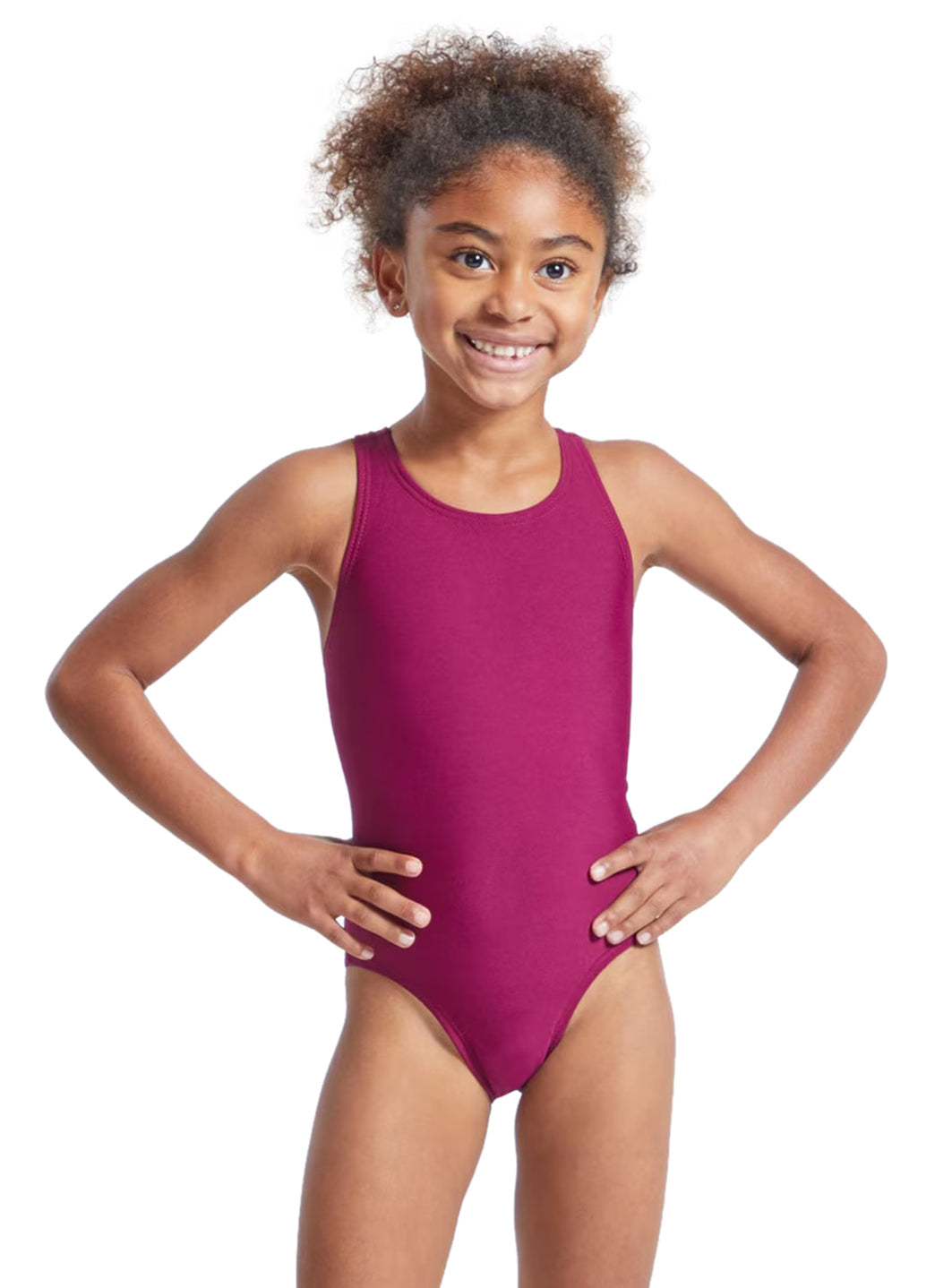 FINIS Girls' Bladeback Solid One Piece Swimsuit