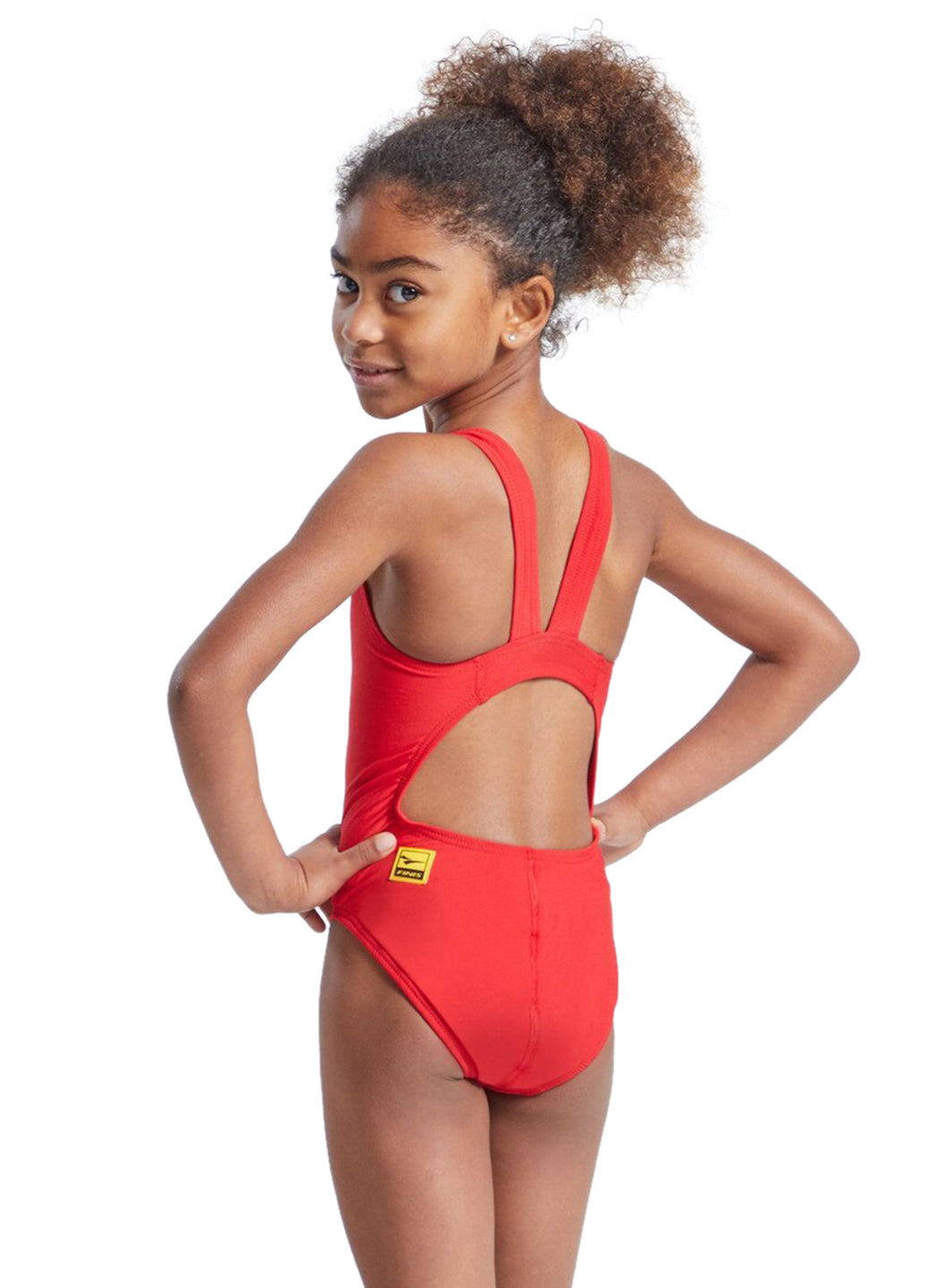 FINIS Girls' Bladeback Solid One Piece Swimsuit