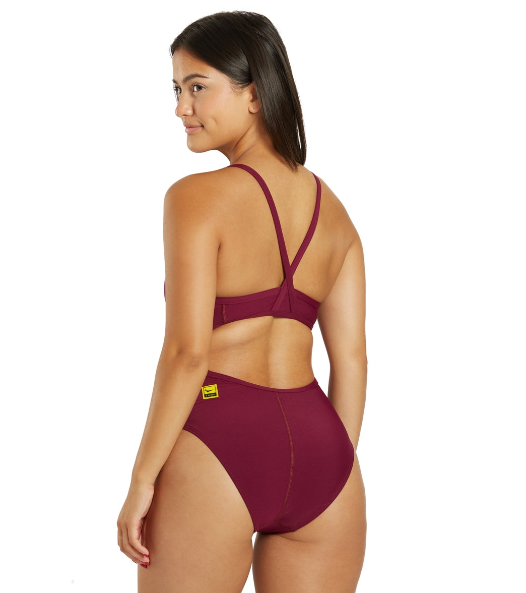 FINIS Women's Openback Solid One Piece Swimsuit