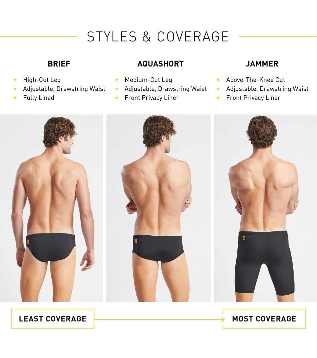 FINIS Men's Solid Brief Swimsuit