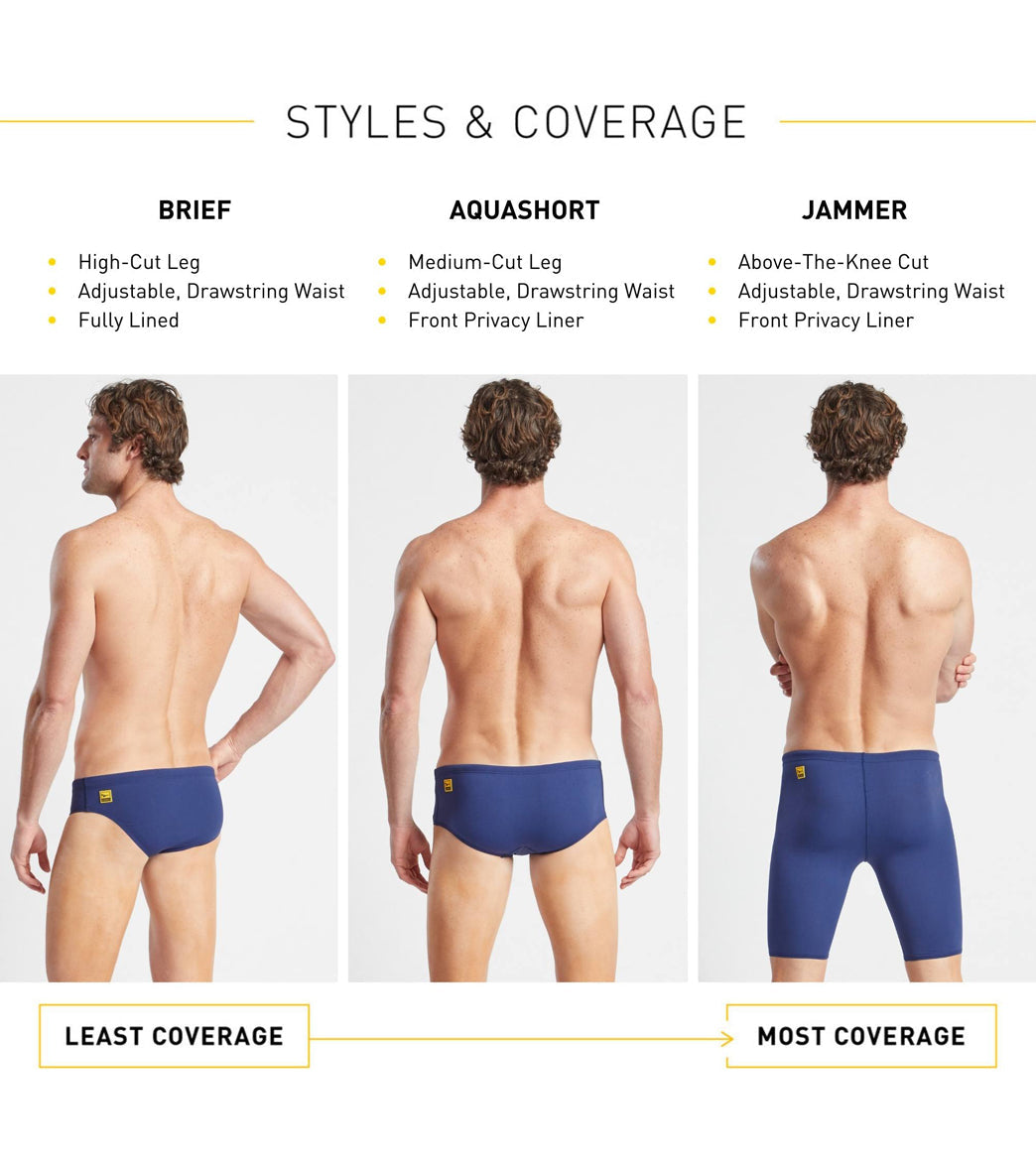 FINIS Men's Solid Brief Swimsuit