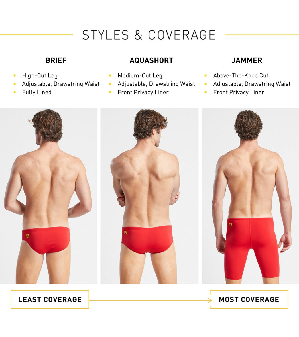 FINIS Men's Solid Brief Swimsuit