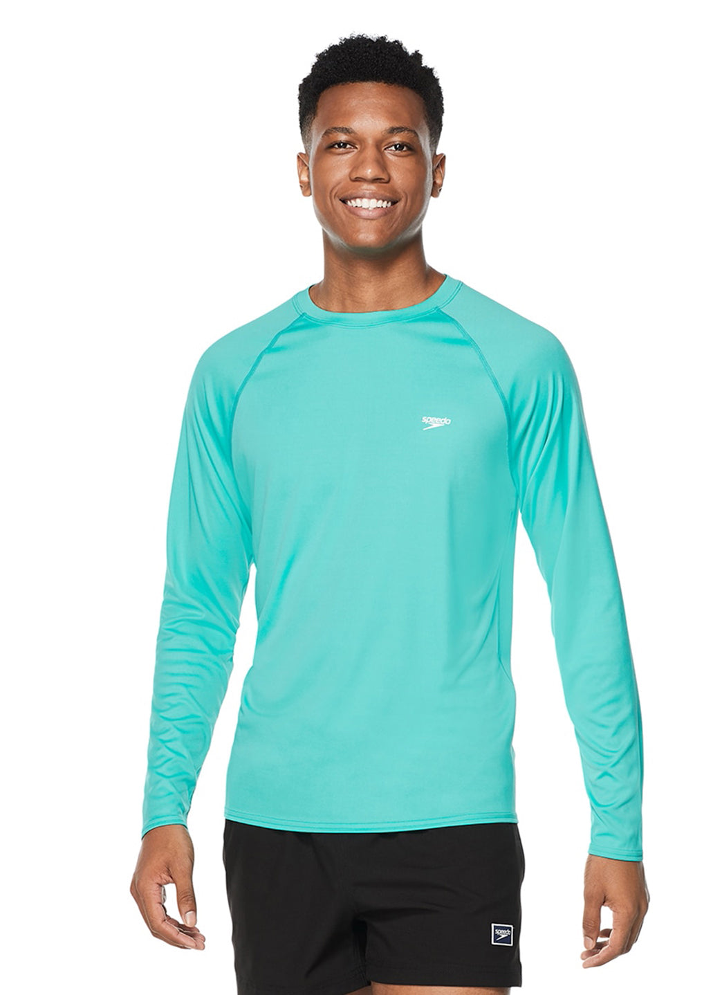 Speedo Active Men's Solid Easy Long Sleeve Swim Shirt